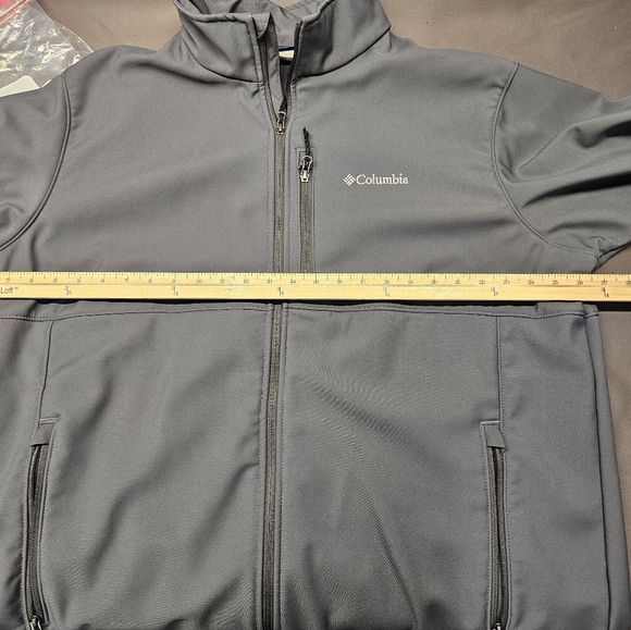 MSRP $115 Columbia Ascender Softshell Front-zip Jacket Grey Men's Size XXL - Picture 3 of 7